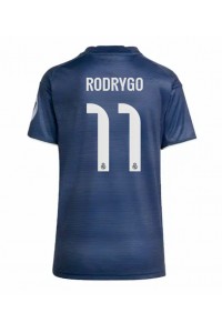 Real Madrid Rodrygo Goes #11 Jalkapallovaatteet Naisten Vieraspaita 2025-26 Lyhythihainen